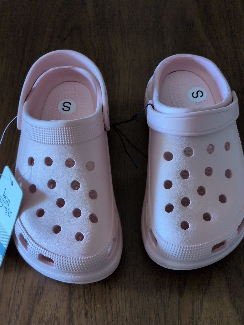 Kids Pink Slip-On Clog Sandals - S